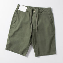 Load image into Gallery viewer, Thin Cotton and Linen Basic Solid Color Straight Loose Shorts
