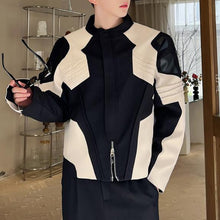 Load image into Gallery viewer, Pleated Contrast Cropped Jacket