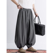 Load image into Gallery viewer, Loose Wide Leg Ankle Tied Lantern Pants