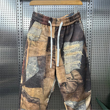 Load image into Gallery viewer, Retro Patchwork Floral Loose Harem Pants