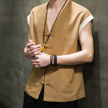 Load image into Gallery viewer, Thin Cotton And Linen Vest Loose And Breathable