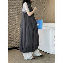 Load image into Gallery viewer, Women's Japanese Loose Crew Neck Sleeveless Balloon Dress