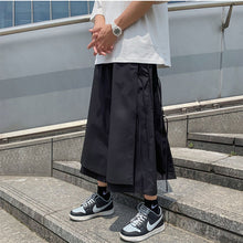 Load image into Gallery viewer, Japanese Style Fake Two Piece Side Ribbon Pants