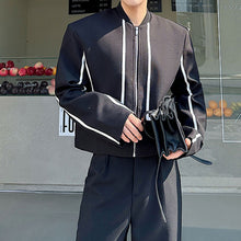 Load image into Gallery viewer, Contrast Color Patch Design Short Jacket