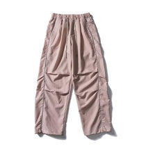 Load image into Gallery viewer, Pleated Quick-drying Reflective Strip Loose Drawstring Pants