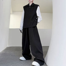 Load image into Gallery viewer, Pullover Suit Vest Loose Casual Wide-leg Pants Two-piece Suit