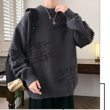 Load image into Gallery viewer, Retro Lazy Crew Neck Sweater