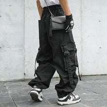 Load image into Gallery viewer, Ribbon Street Loose Wide Leg Straight Trousers
