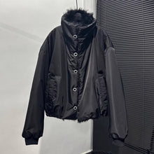 Load image into Gallery viewer, American Warm Large Fur Collar Coat