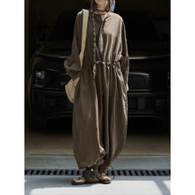 Load image into Gallery viewer, Women's Casual Tencel Wide-Leg Elastic Waist Jumpsuit