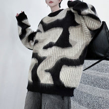 Load image into Gallery viewer, Striped Colorblock Plush Knit Sweater