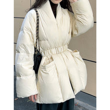 Load image into Gallery viewer, V-neck Waisted Lace-up Jacket