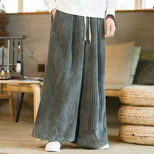 Load image into Gallery viewer, Thickened Corduroy Wide-leg Straight Pants