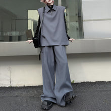 Load image into Gallery viewer, Pullover Suit Vest Loose Casual Wide-leg Pants Two-piece Suit