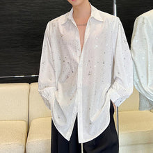 Load image into Gallery viewer, Shiny Chiffon Thin Long Sleeve Shirt