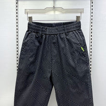 Load image into Gallery viewer, Cuffed Striped Stretch Jacquard Denim Harem Pants