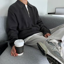 Load image into Gallery viewer, Loose-fitting Lapel Knitted Polo Shirt