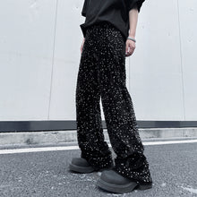 Load image into Gallery viewer, Red Sequined Suit Jacket Slim Straight Suit Pants Two-piece Set