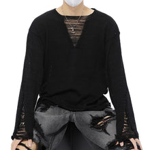Load image into Gallery viewer, Destructive Style Long Sleeve Knitted Sweater