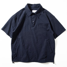 Load image into Gallery viewer, Textured Japanese Style Lapel Polo Shirt