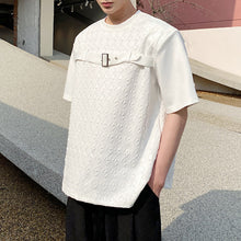 Load image into Gallery viewer, Graphic Round Neck Buttoned T-shirt