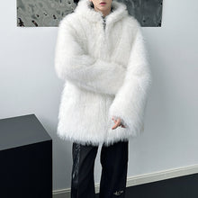 Load image into Gallery viewer, Faux Fur Hooded Soft Quilted Jacket