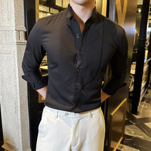 Load image into Gallery viewer, French Wing Collar Slim Fit Dress Shirt