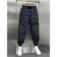 Load image into Gallery viewer, Warm Cotton Loose Striped Thick Tapered Pants