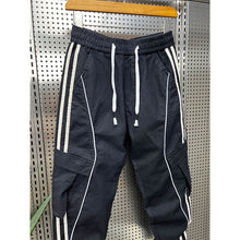 Load image into Gallery viewer, Patchwork Striped Legged Overalls