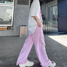 Load image into Gallery viewer, Striped Straight Casual Floor Mopping Trousers