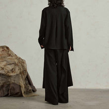 Load image into Gallery viewer, Loose Buttoned Irregular Wide-leg Pants