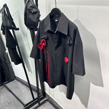 Load image into Gallery viewer, 3D Rose Design Loose Casual Shirt