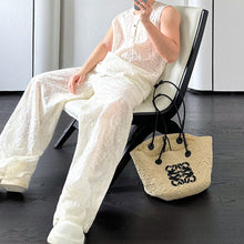 Load image into Gallery viewer, Embroidered Slightly Transparent Two-Piece Suit