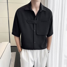 Load image into Gallery viewer, Loose Half Sleeve Pocket Shirt