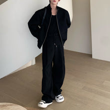 Load image into Gallery viewer, Padded Shoulder Oversized Stand Collar Jacket