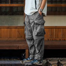 Load image into Gallery viewer, Japanese Three-proof Quick-drying Detachable Pockets Loose Trousers