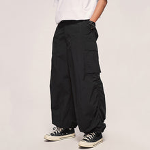 Load image into Gallery viewer, Fine Check Loose Workwear Wide-leg Pants