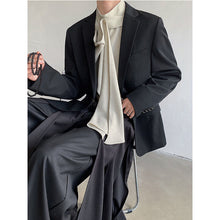 Load image into Gallery viewer, Vintage Ribbon Scarf French Collar Shirt