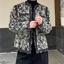 Load image into Gallery viewer, Collarless Woolen Pocket Jacket