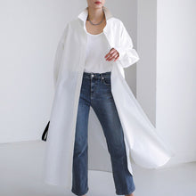 Load image into Gallery viewer, Long Loose Knee Straight Casual Shirt