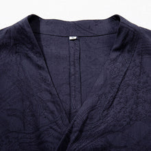 Load image into Gallery viewer, Cotton and Linen Kimono Loose Cardigan Shirt