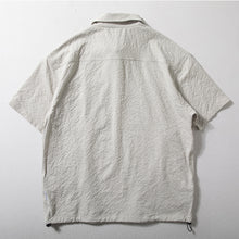 Load image into Gallery viewer, Textured Japanese Style Lapel Polo Shirt