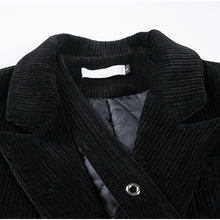 Load image into Gallery viewer, Corduroy Lace Up Buttoned Jacket