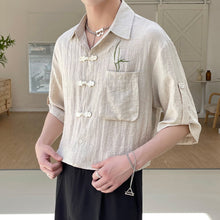 Load image into Gallery viewer, Summer Linen Short Sleeve Shirt