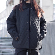 Load image into Gallery viewer, Retro Quilted Diamond Pattern Jacket