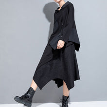 Load image into Gallery viewer, Hooded Irregular Stitching Long Sleeves T-shirts