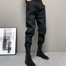 Load image into Gallery viewer, Casual Denim Cuff Washed Stretch Trousers