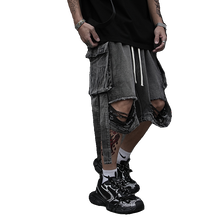 Load image into Gallery viewer, Distressed Multi-Pocket Straight Jeans