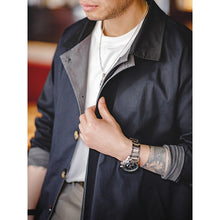 Load image into Gallery viewer, Army Green Lapel Hunting Mid-length Trench Coat