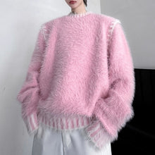 Load image into Gallery viewer, Pink Mink Cashmere Loose Knit Sweater